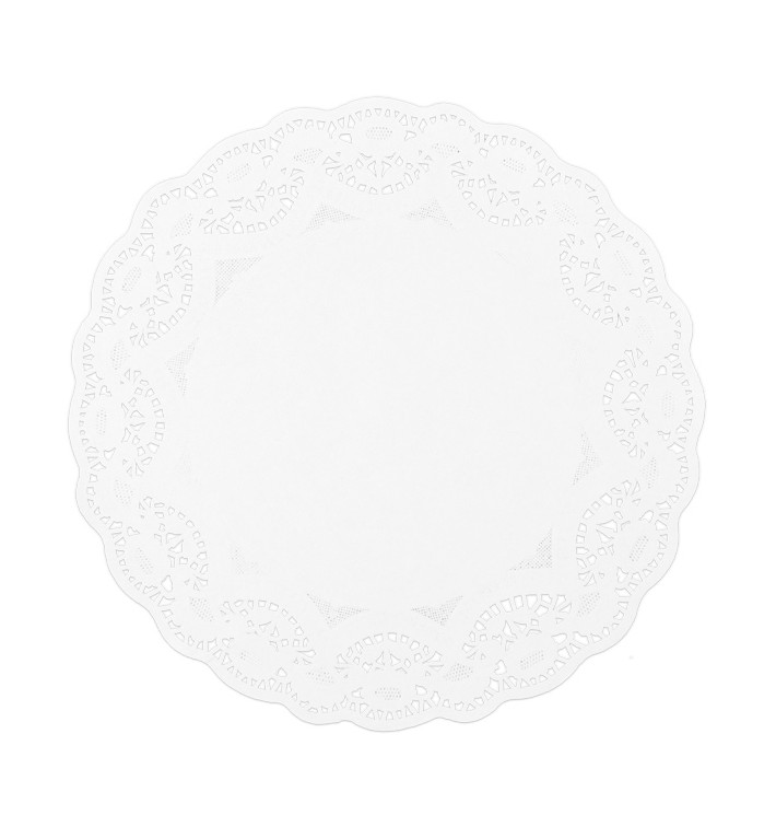 Paper Lace Doilie "Litos" White Ø34cm (250 Units)  