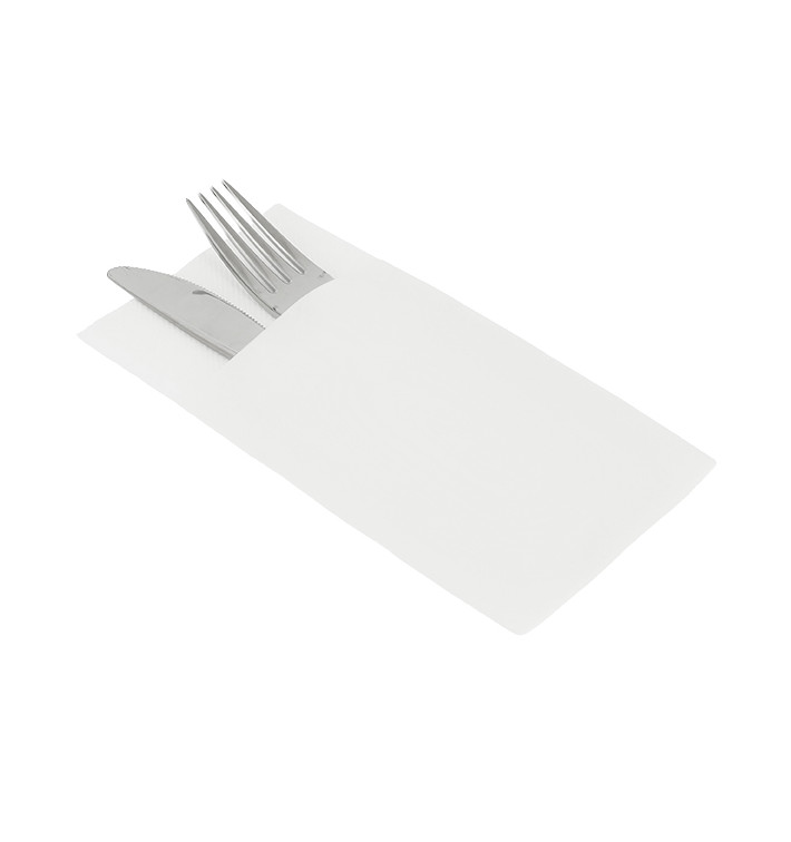 Pocket Fold Paper Airlaid Napkins Kanguro White 33x40cm (480 units)