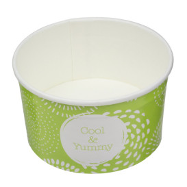 Paper Ice Cream Container"Cool and Yummy" 3oz/100ml (2.600 Units)