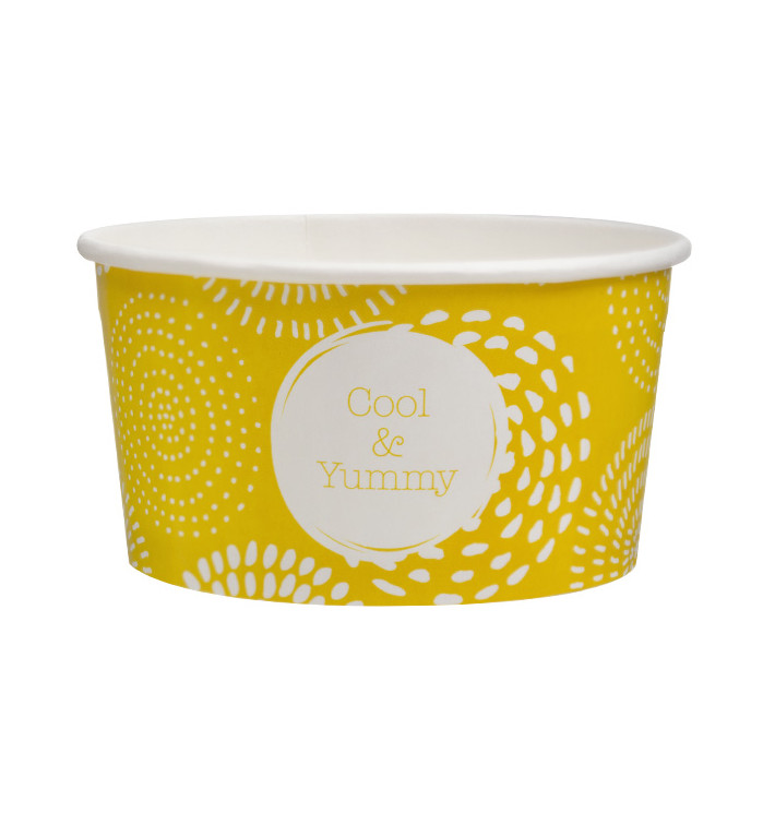 Paper Ice Cream Container "Cool&Yummy" 5oz/140ml (50 Units)  