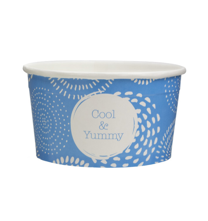 Paper Ice Cream Container "Cool&Yummy" 6oz/175ml (2.000 Units)