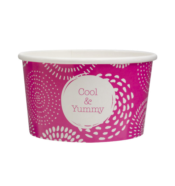 Paper Ice Cream Container "Cool&Yummy" 6,5oz/195ml (1.260 Units)