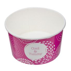 Paper Ice Cream Container "Cool&Yummy" 6,5oz/195ml (1.260 Units)