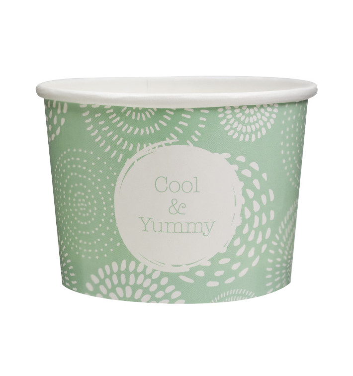 Paper Ice Cream Container Cool&Yummy 9Oz/260ml (1.320 Units)