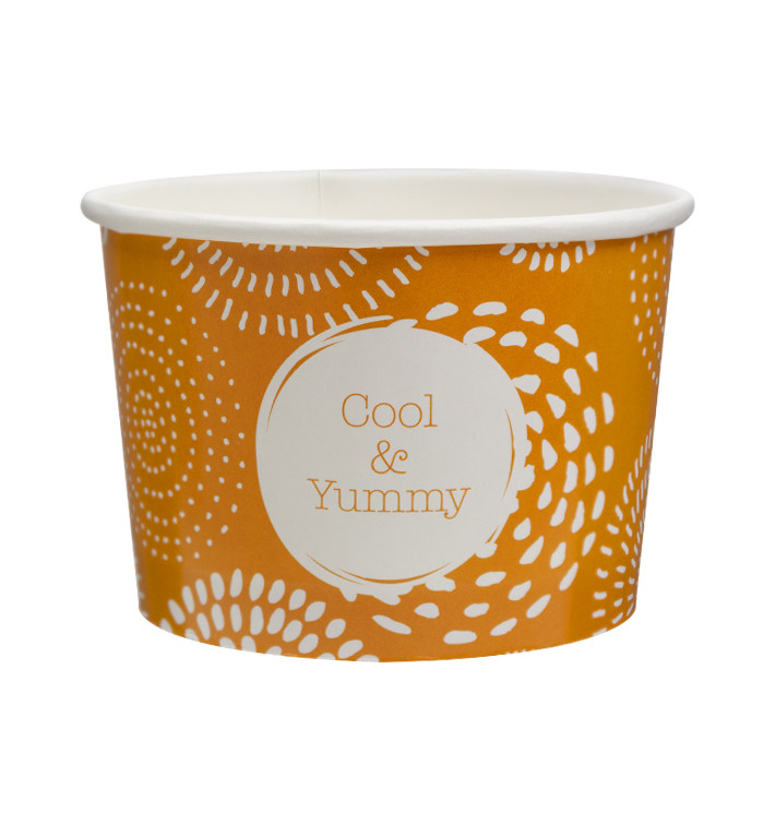 Paper Container Ice Cream Cool&Yummy 10Oz/310ml (50 Units) 