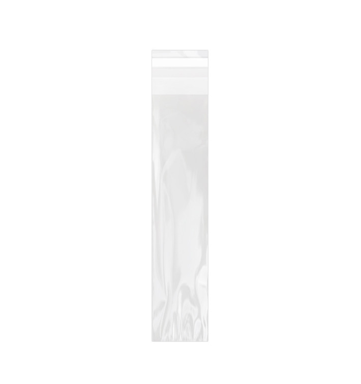 Plastic Bag with Adhesive Flap Cellophane 4x22cm G-160 (1000 Units)