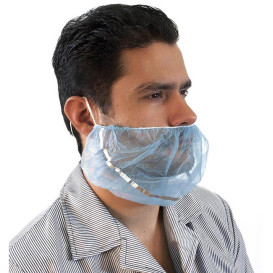 Disposable Beard Cover "TST" PP Blue Detectable (1.000 Units)