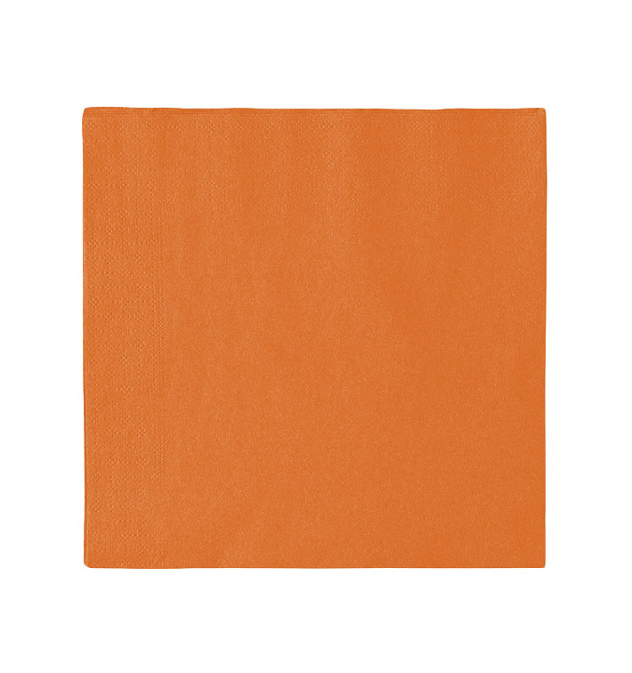 Paper Napkin 2 Layers Orange 33x33cm (50 Units) 