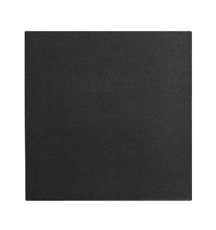 Paper Napkin Double Point Black 2C 33x33cm (50 Units) 