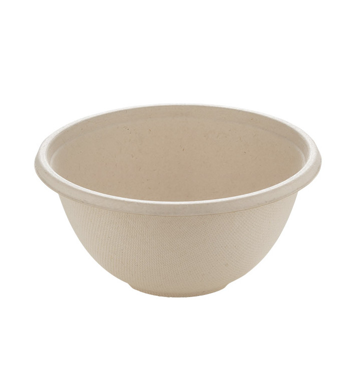 Sugarcane Bowl "Buddha" 500ml Ø14x7cm (75 Units)  