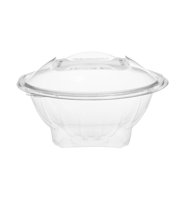 Plastic Salad Bowl APET Round shape Transparente 1000ml Ø18,6cm (240 Units)