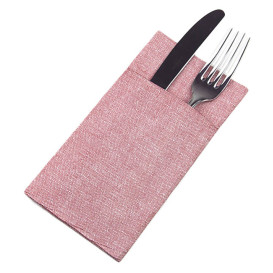 Pocket Fold Paper Napkins Vaquero Burgundy 40x40cm (960 units) 