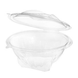 Plastic Salad Bowl APET Round shape Transparente 1000ml Ø18,6cm (240 Units)