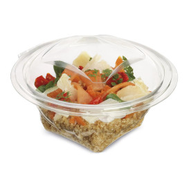 Plastic Salad Bowl APET Round shape Transparente 250ml Ø12cm (60 Units)  