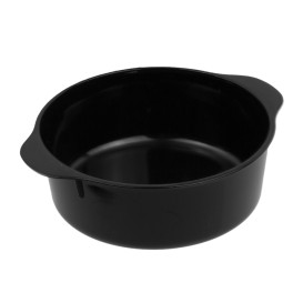 Plastic Pot PS with Handles Black 52ml (50 Units)