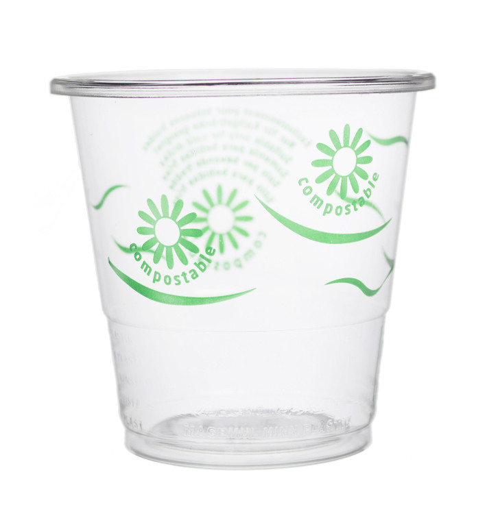 Cornstarch Cup PLA "Green Spirit" Clear 250ml (50 Units) 