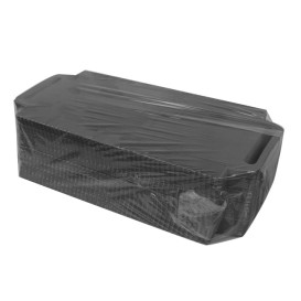 Paper Tray with Handles Rectangular shape Black 30x12 cm (100 Units)  