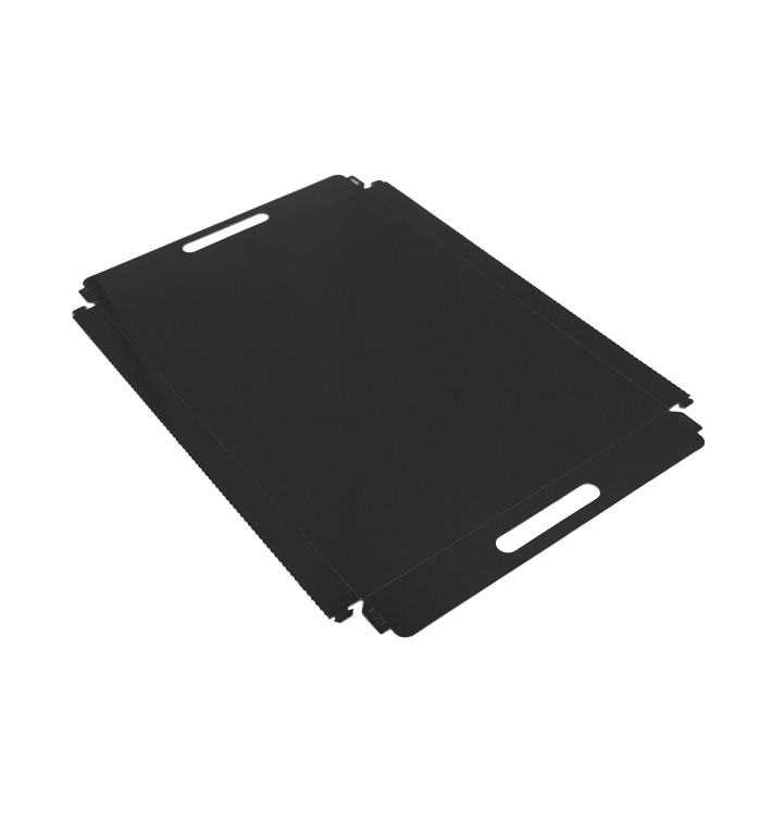 Paper Tray with Handles Rectangular shape Black 28,5x38,5 cm (100 Units)  