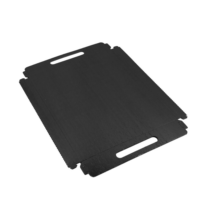 Paper Tray with Handles Rectangular shape Black 22x28 cm (400 Units)