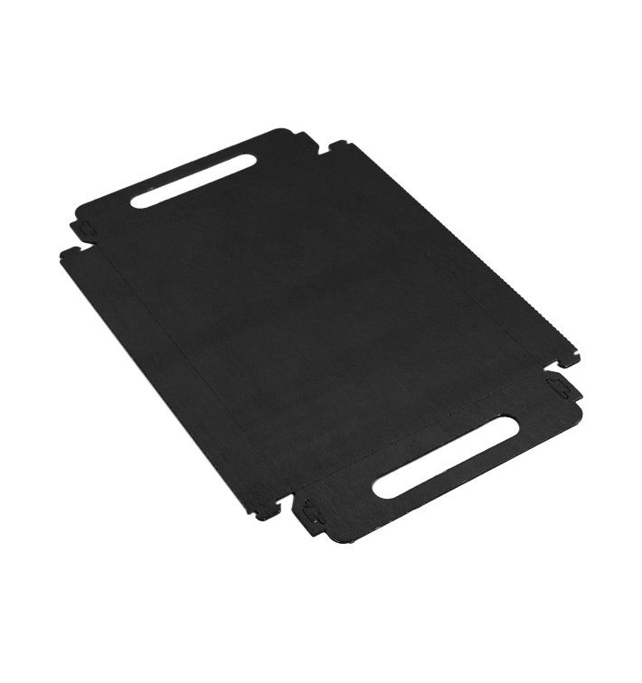 Paper Tray with Handles Rectangular shape Black 16x23 cm (500 Units) 