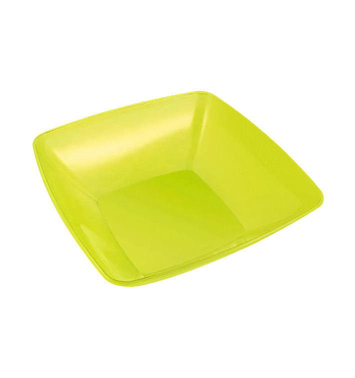 Plastic Bowl PS Crystal Hard Green 3500ml 28x28cm (1 Unit) 