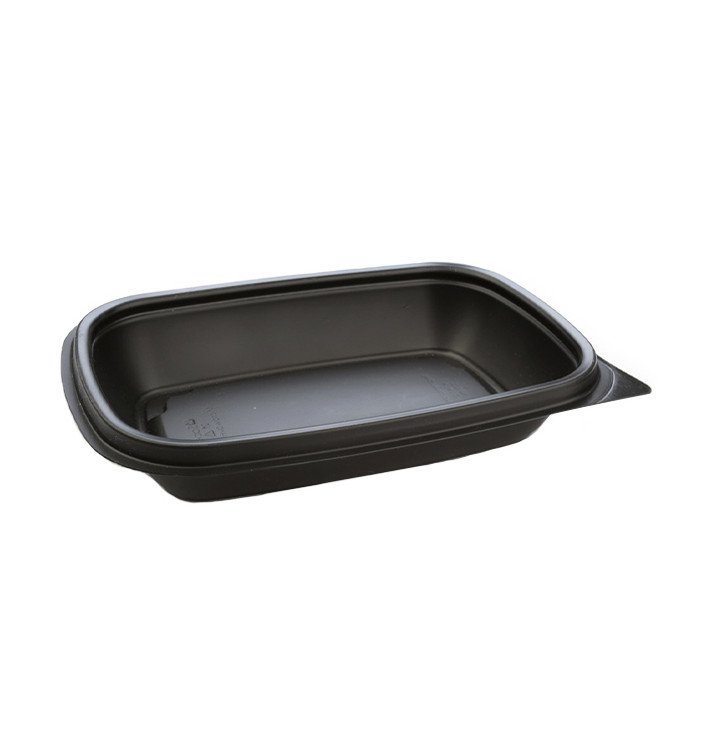 Plastic Deli Container PP Black 375ml 20x13x4cm (50 Units) 