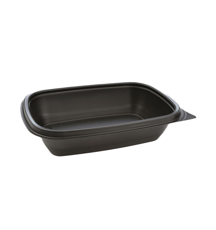 Plastic Deli Container PP Black 500ml 20x13x5cm (300 Units)