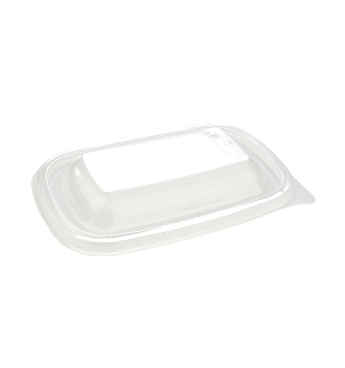 Plastic Lid for Deli Container PP Rectangular shape Black 20x13cm (50 Units)