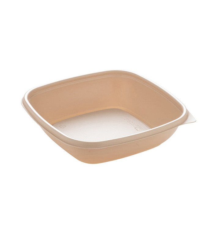 Plastic Deli Container PP Cream 500ml 16,5x16,5x4cm (50 Units) 