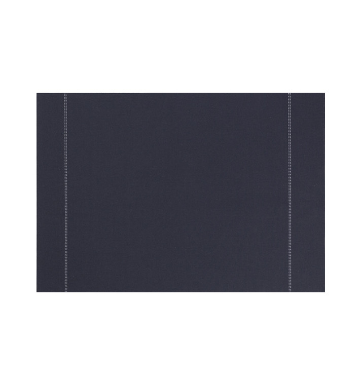 Cotton Placemat "Day Drap" Dark Blue 32x45cm (12 Units) 