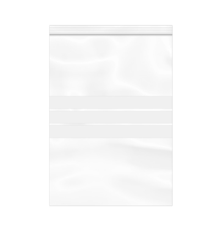 Plastic Zip Bag Autoseal Write-On Block 25x35cm G-160 (1000 Units)