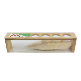 Bamboo Food Cones Holder 33,5x6x8cm (15 Stück)