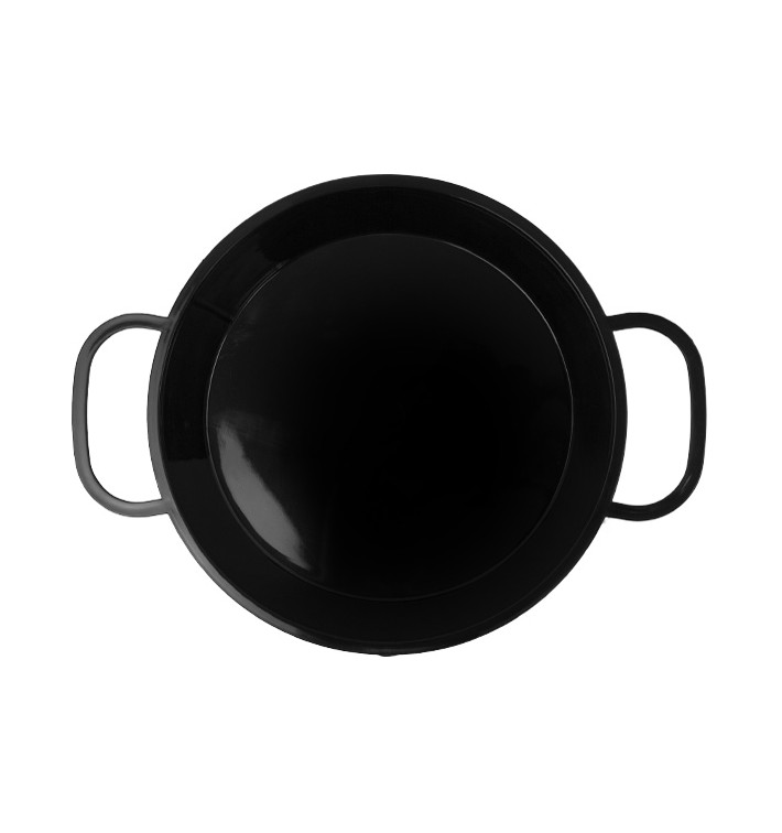 Paella Pan Tray Black PP 300ml (10 Units)