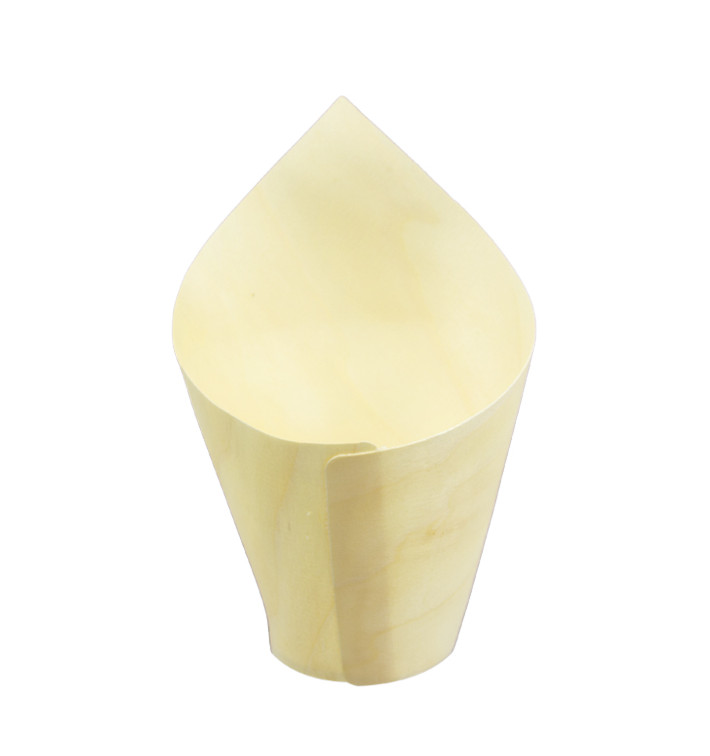 Wooden Tasting Cone 11cm (50 Units)