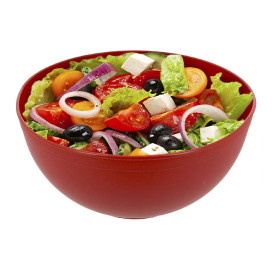 Bowl Reusable Durable PP Mineral Red 2.000ml Ø20cm (36 Units)