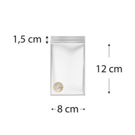 Plastic Zip Bag Seal top 8x12cm G-200 (1000 Units)