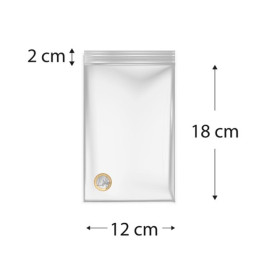 Plastic Zip Bag Seal top 12x18cm G-200 (1000 Units)