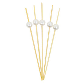 Bamboo Food Pick Pearl Design 9cm (1.200 Units)