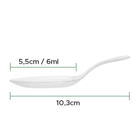 Tasting Spoon PP Transparent 10,3cm (25 Units) 