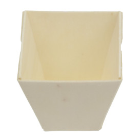 Wooden Tasting Square Cup 50ml (24 Units)