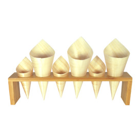 Bamboo Food Cones Holder 33,5x6x8cm (1 Stück)