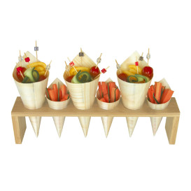 Bamboo Food Cones Holder 33,5x6x8cm (1 Stück)