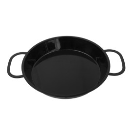 Paella Pan Tray Black PP 300ml (10 Units)