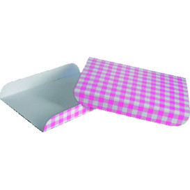 Paper Tray Waffles Pink 15x13cm (100 Units)  