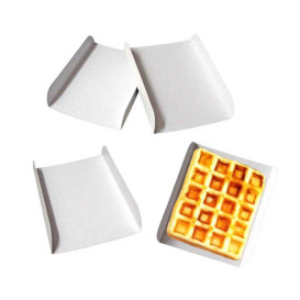 Paper Tray Waffle White 15x13cm (2000 Units)