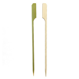 Bamboo Food Pick Golf Design Natural Green 15cm (2.500 Units)