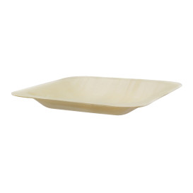 Wooden Plate Square Shape 11,5x11,5cm (25 Units) 