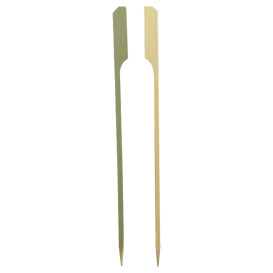 Bamboo Food Pick Golf Design Natural Green 18cm (2.500 Units)