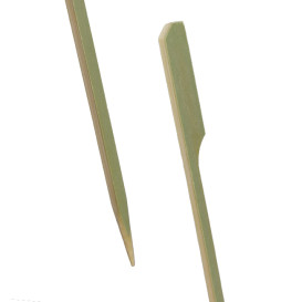 Bamboo Food Pick Golf Design Natural Green 18cm (2.500 Units)