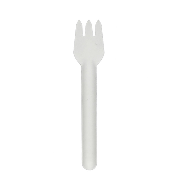 Sugarcane Fork White 16cm (50 Units)